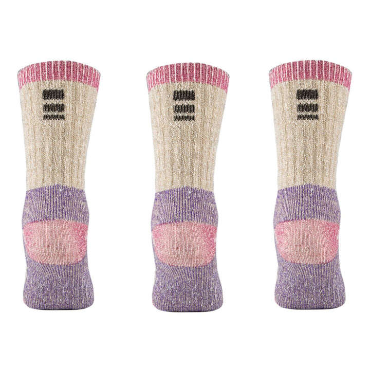 Merino Kids Midweight Crew Socks- 3PK