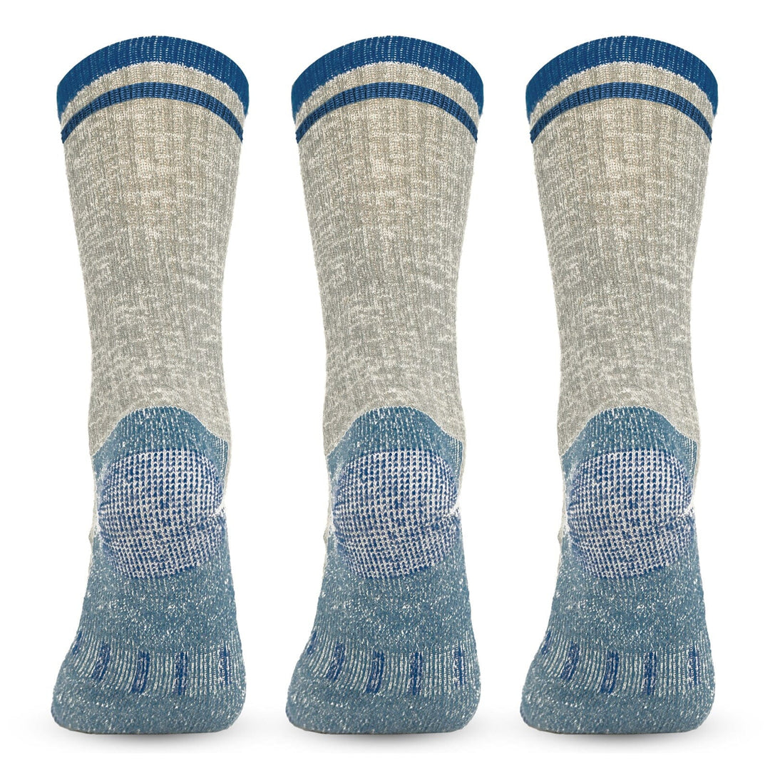 MERINO MIDWEIGHT “SNUG FITTING” CREW SOCKS -3PK