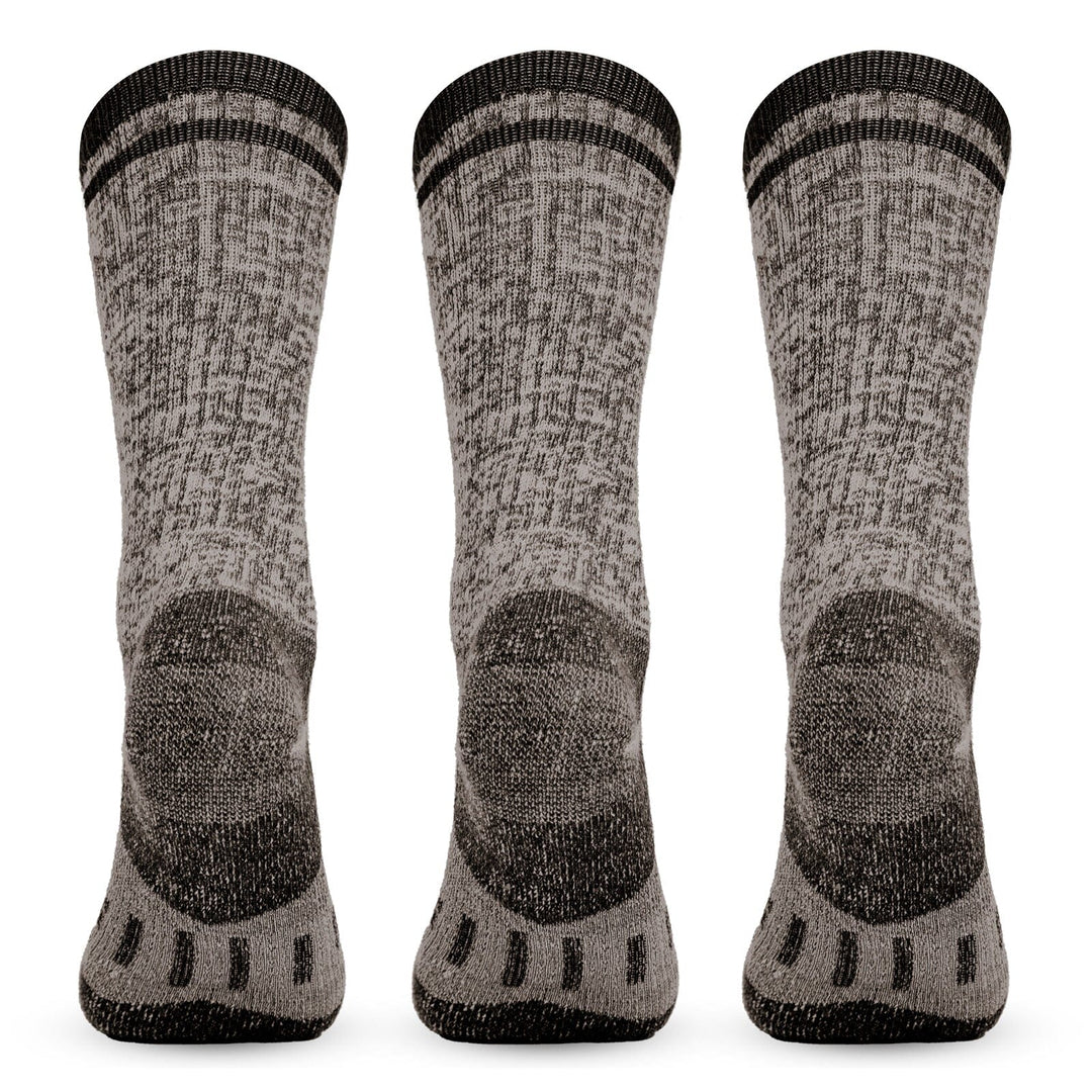 MERINO MIDWEIGHT “SNUG FITTING” CREW SOCKS -3PK