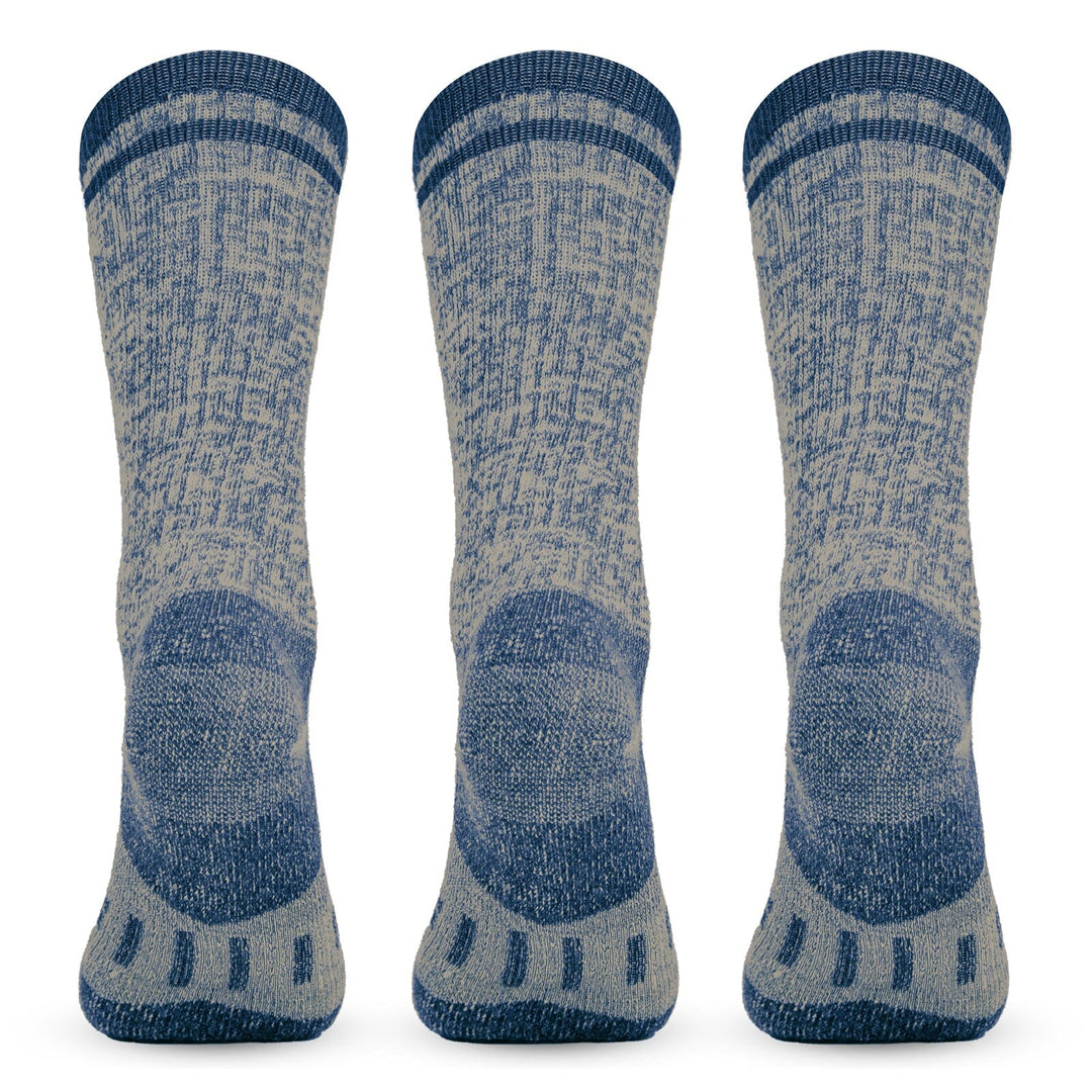 MERINO MIDWEIGHT “SNUG FITTING” CREW SOCKS -3PK