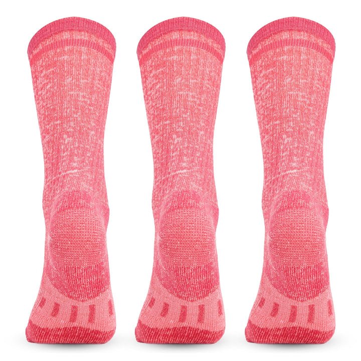 MERINO MIDWEIGHT “SNUG FITTING” CREW SOCKS -3PK