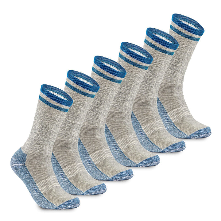 MERINO MIDWEIGHT “SNUG FITTING” CREW SOCKS -3PK