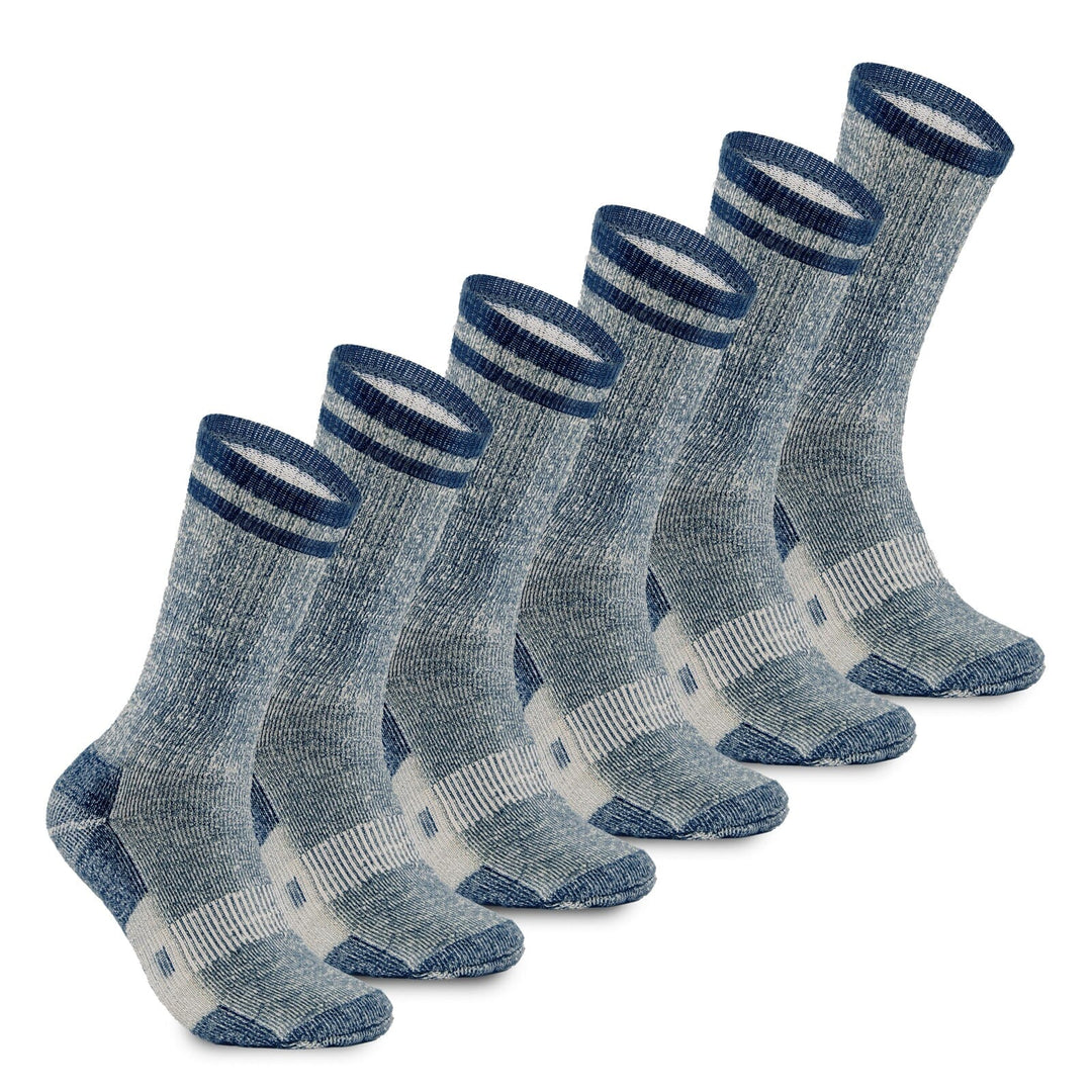 MERINO MIDWEIGHT “SNUG FITTING” CREW SOCKS -3PK