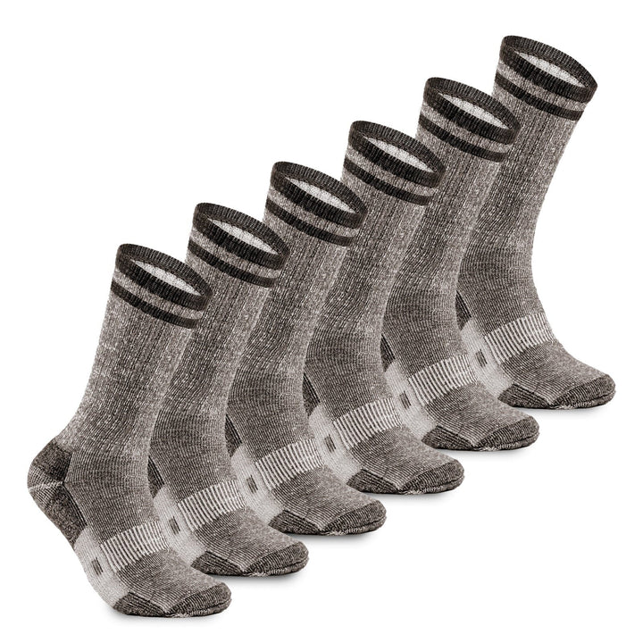 MERINO MIDWEIGHT “SNUG FITTING” CREW SOCKS -3PK