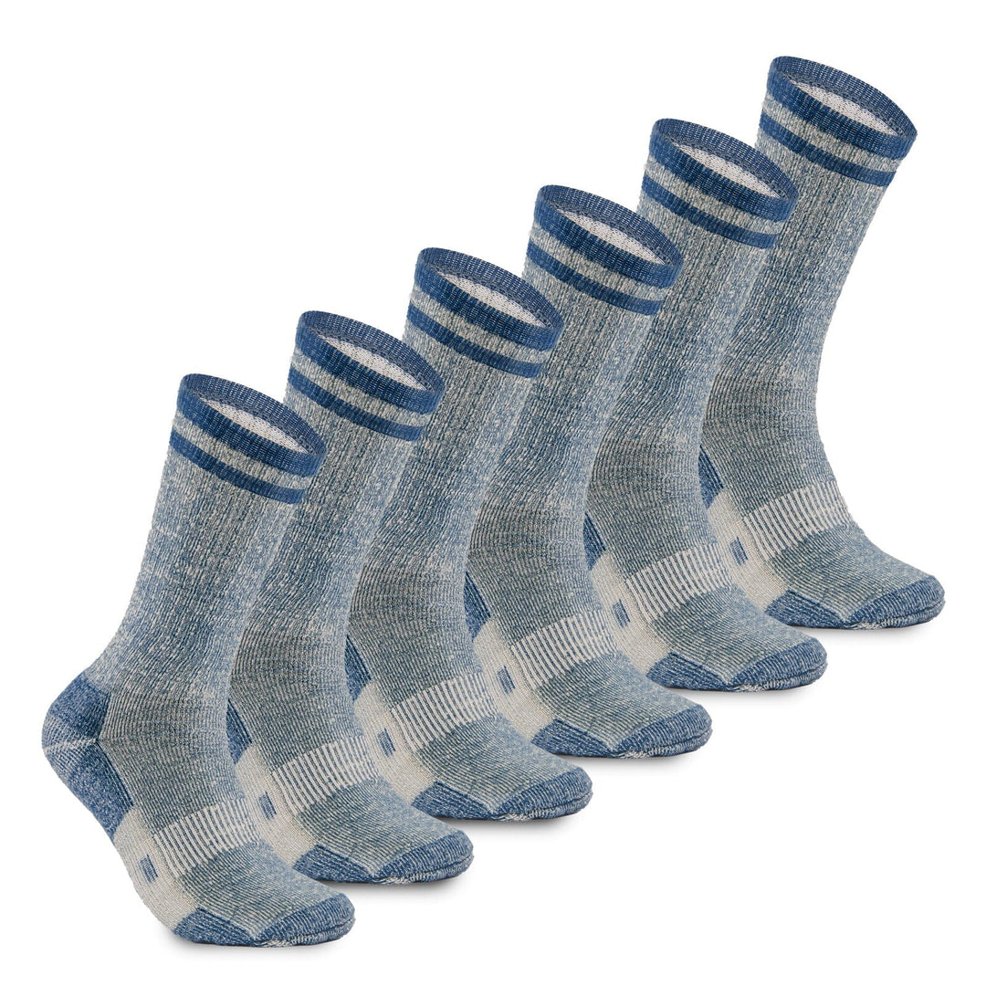 MERINO MIDWEIGHT “SNUG FITTING” CREW SOCKS -3PK