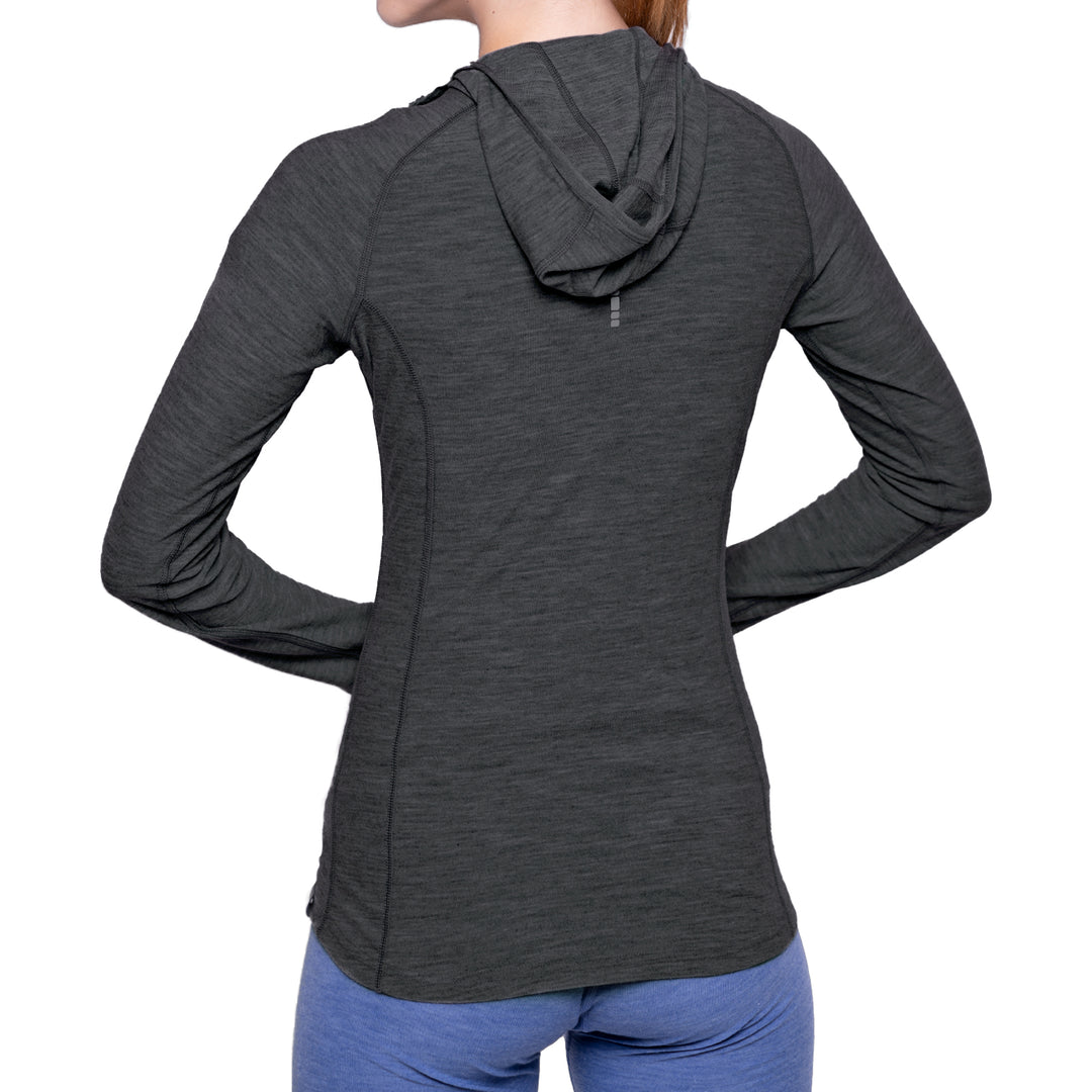 WOMEN'S MERINO 190 BASE LAYER LONG SLEEVE HOODIE