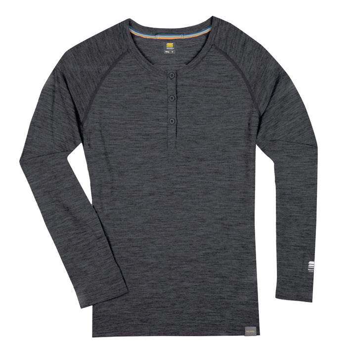 WOMEN'S MERINO 190 BASE LAYER LONG SLEEVE HENLEY