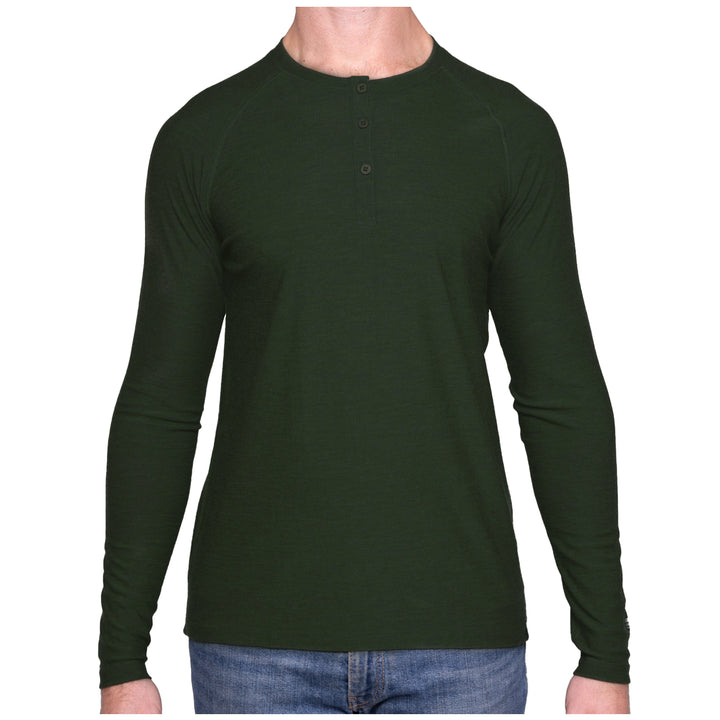 MEN'S MERINO 190 BASE LAYER LONG SLEEVE HENLEY