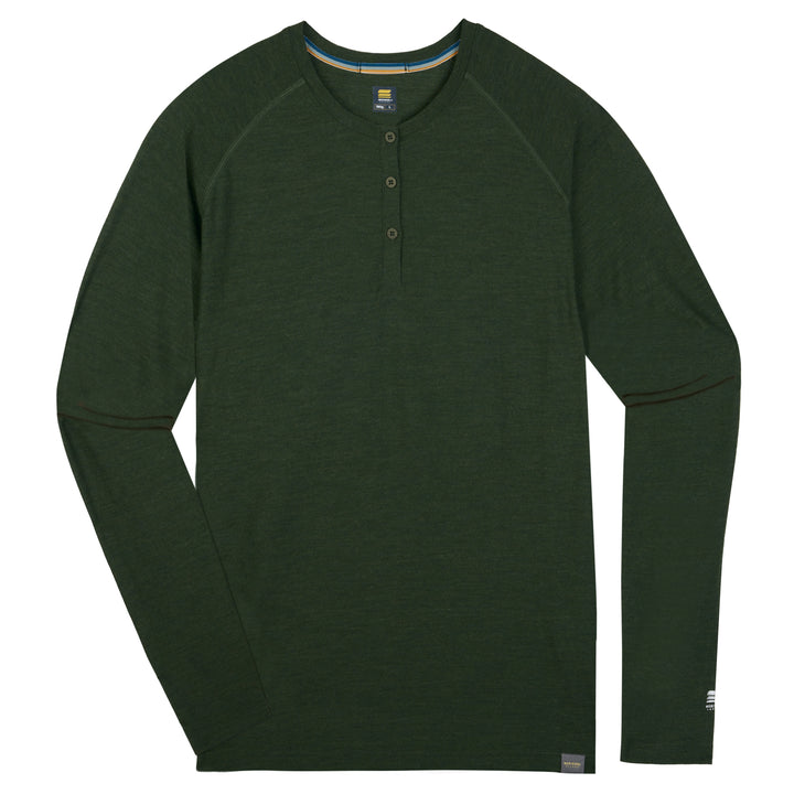 MEN'S MERINO 190 BASE LAYER LONG SLEEVE HENLEY