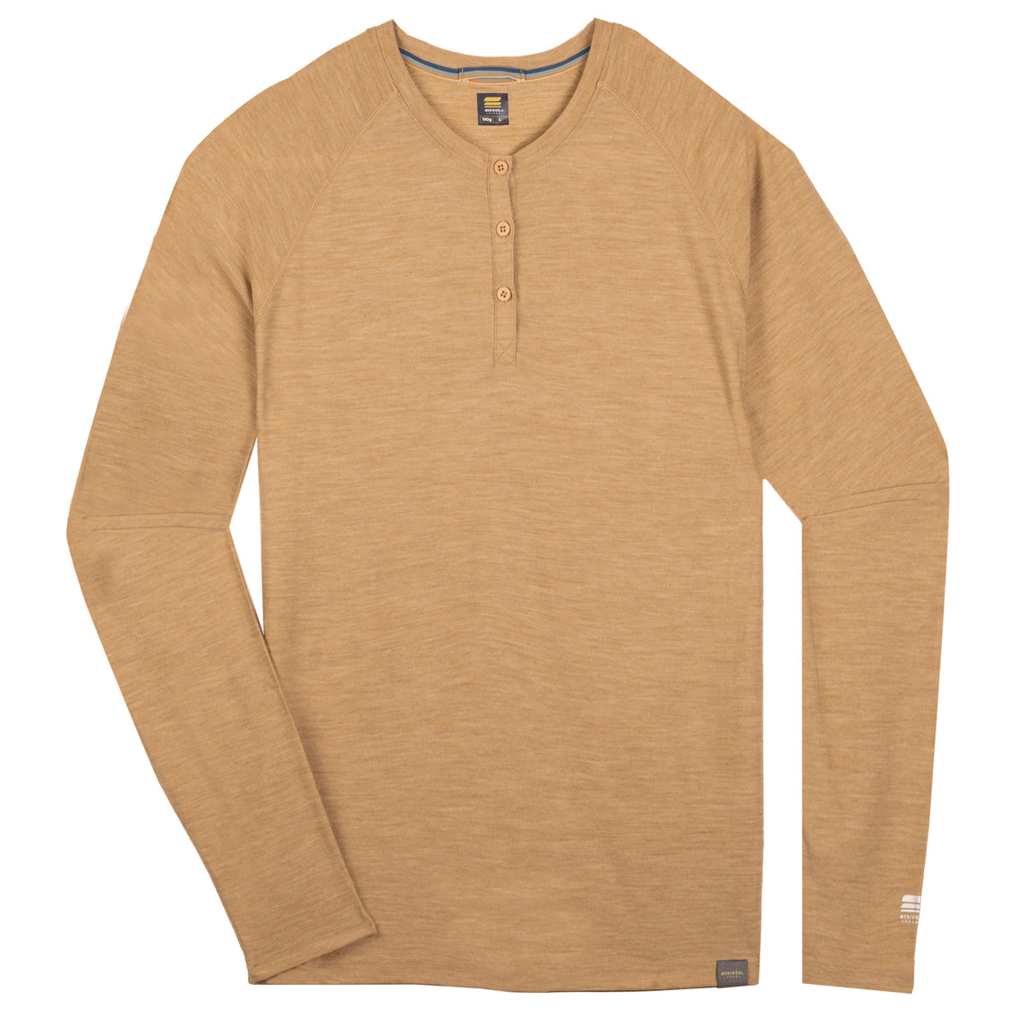 Merino rower's Henley Shirt in Cream Mélange 42/L