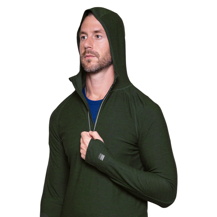 MEN'S MERINO 190 BASE LAYER LONG SLEEVE HOODIE