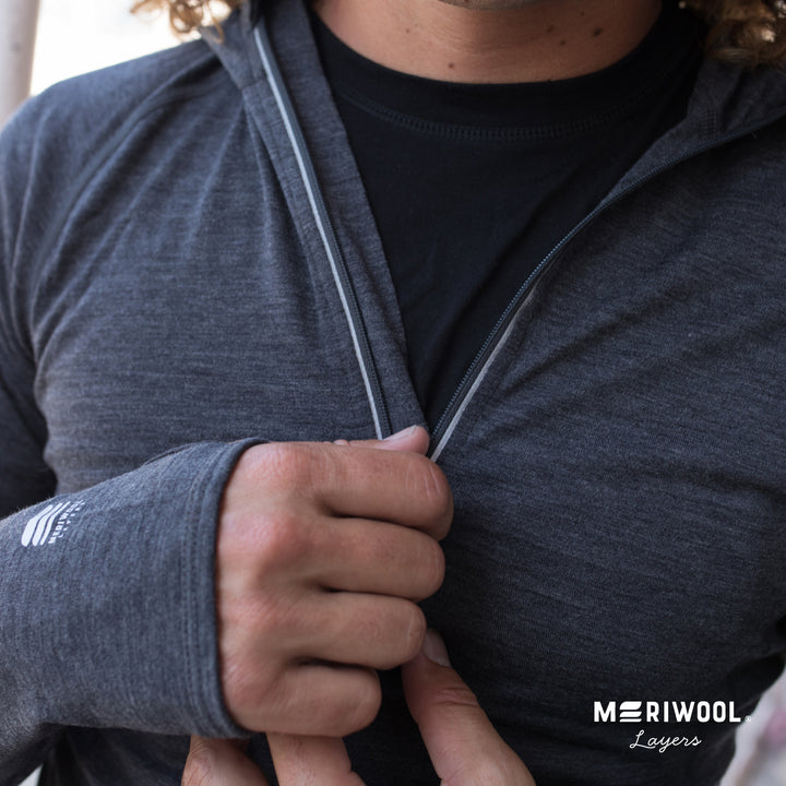 MEN'S MERINO 190 BASE LAYER LONG SLEEVE HOODIE