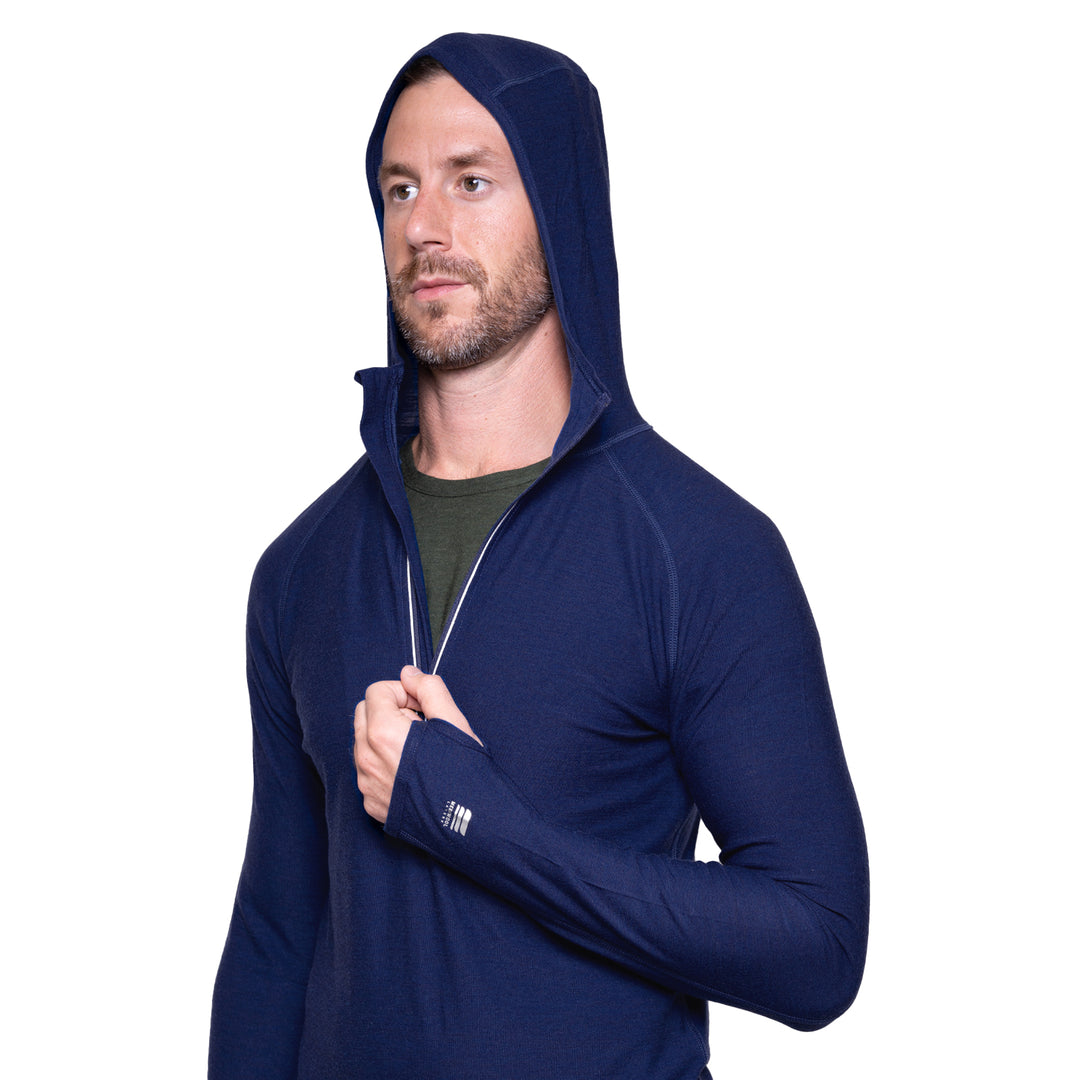 MEN'S MERINO 190 BASE LAYER LONG SLEEVE HOODIE