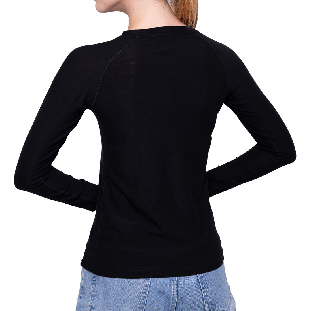 WOMEN'S MERINO 190 BASE LAYER LONG SLEEVE HENLEY