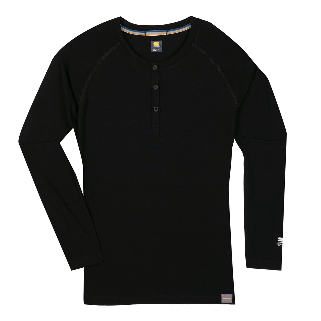 WOMEN'S MERINO 190 BASE LAYER LONG SLEEVE HENLEY