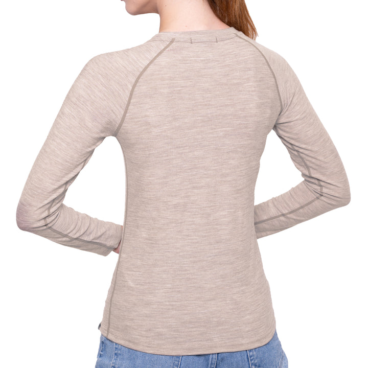 WOMEN'S MERINO 190 BASE LAYER LONG SLEEVE HENLEY