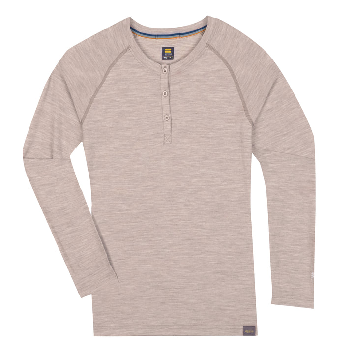 WOMEN'S MERINO 190 BASE LAYER LONG SLEEVE HENLEY