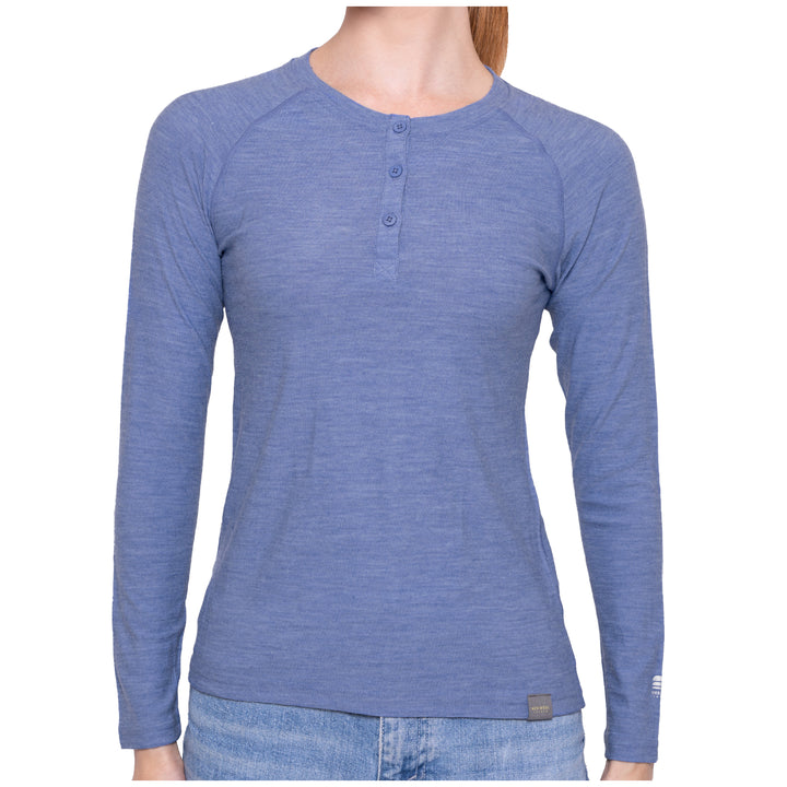 WOMEN'S MERINO 190 BASE LAYER LONG SLEEVE HENLEY