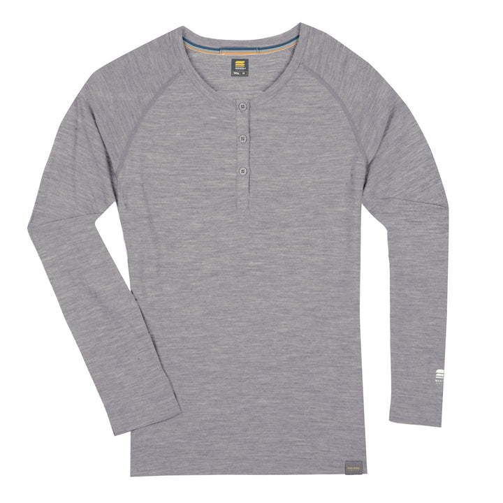 WOMEN'S MERINO 190 BASE LAYER LONG SLEEVE HENLEY