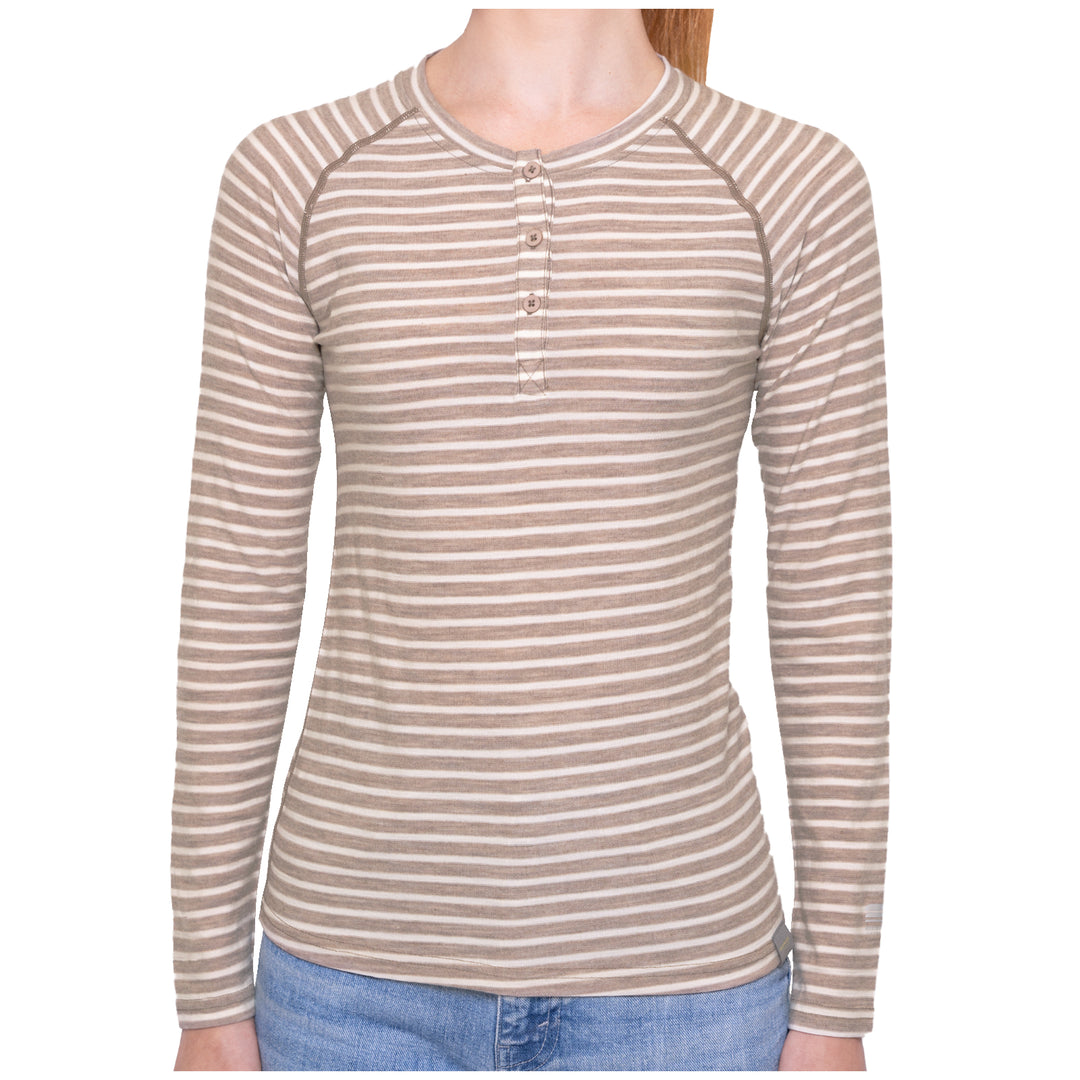 WOMEN'S MERINO 190 BASE LAYER LONG SLEEVE HENLEY