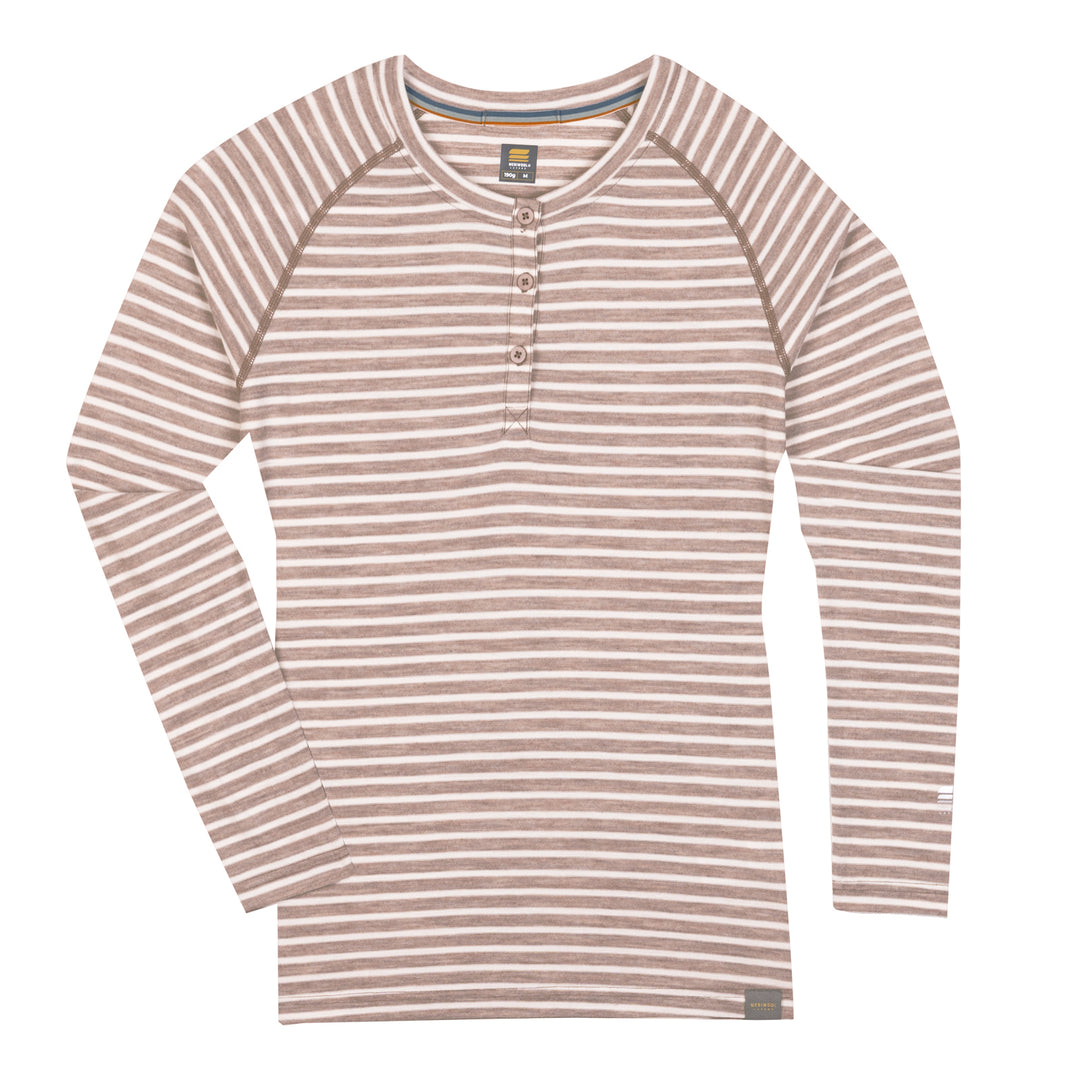 WOMEN'S MERINO 190 BASE LAYER LONG SLEEVE HENLEY