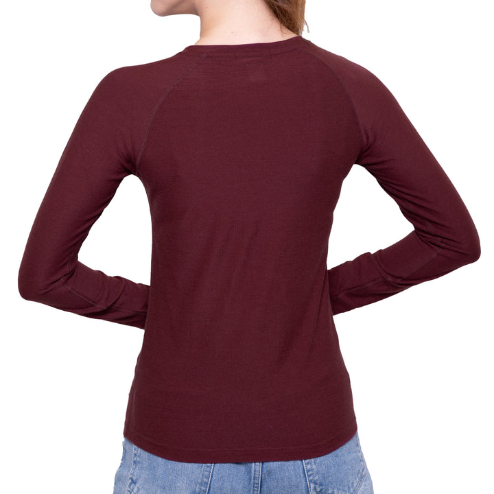 WOMEN'S MERINO 190 BASE LAYER LONG SLEEVE HENLEY