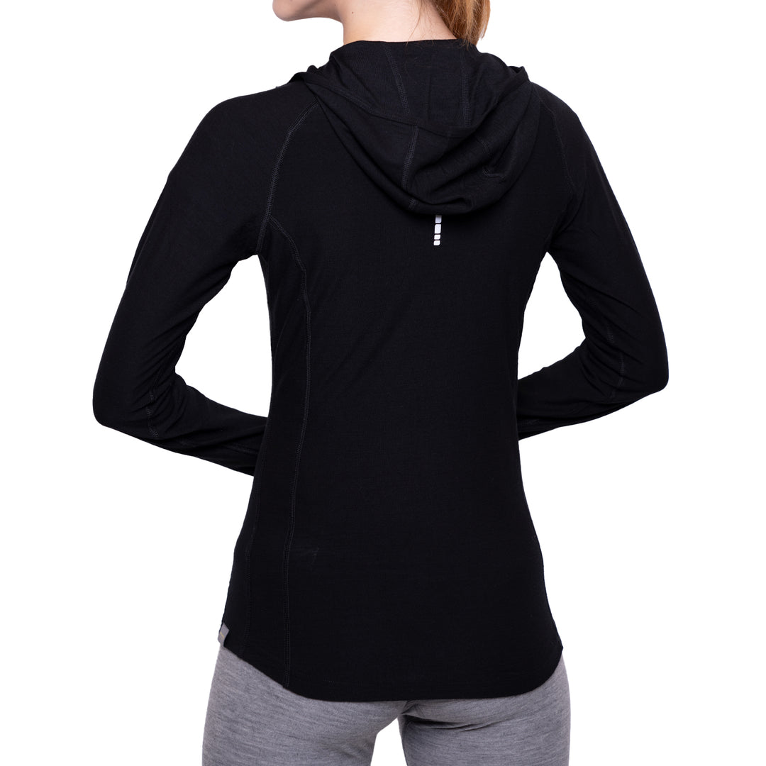 WOMEN'S MERINO 190 BASE LAYER LONG SLEEVE HOODIE