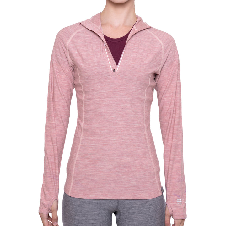 WOMEN'S MERINO 190 BASE LAYER LONG SLEEVE HOODIE