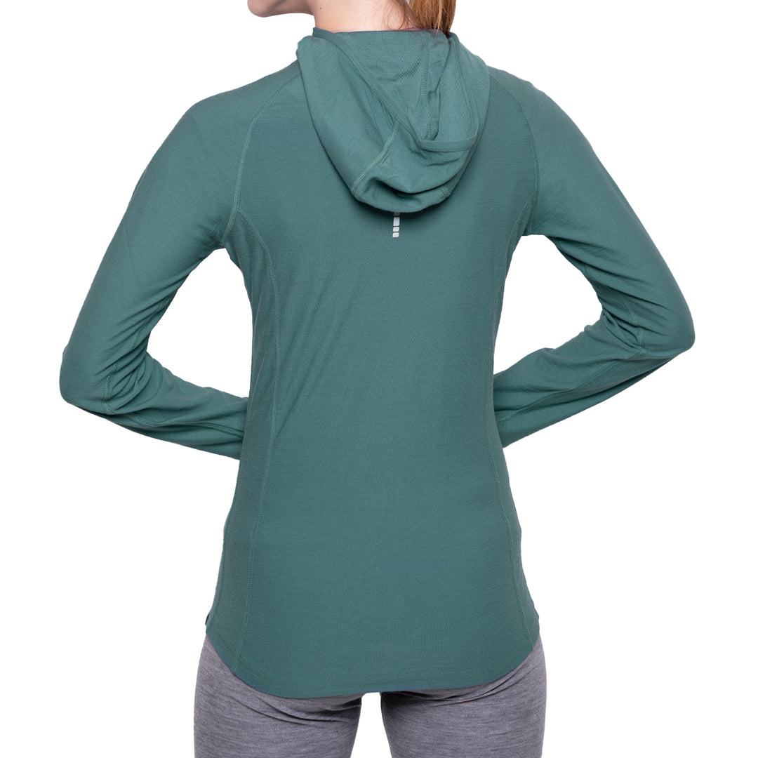 WOMEN'S MERINO 190 BASE LAYER LONG SLEEVE HOODIE