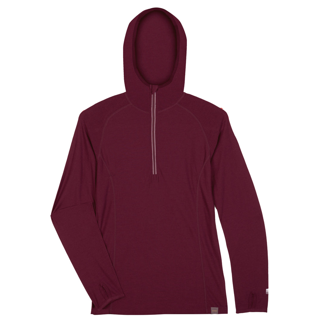 WOMEN'S MERINO 190 BASE LAYER LONG SLEEVE HOODIE