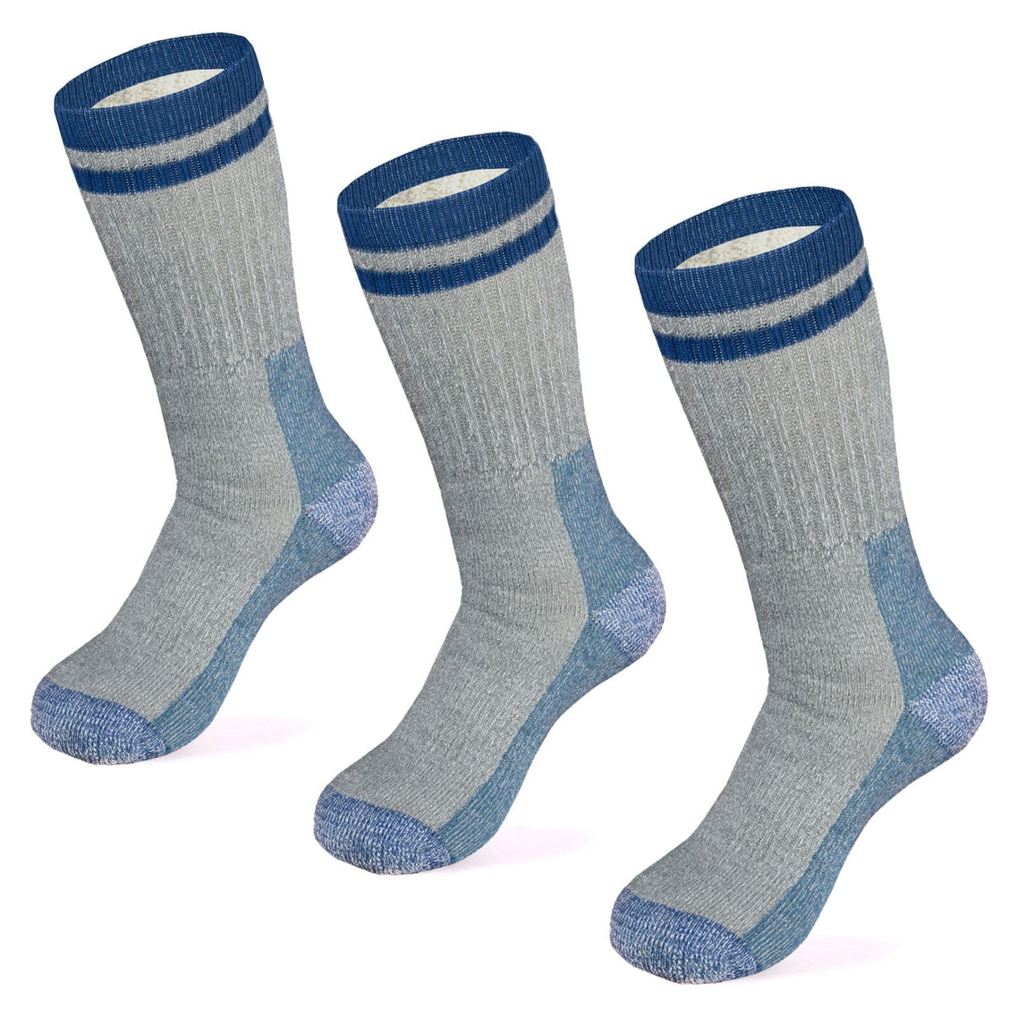 Merino Thick Blue Trekking - Lykke Socks, Authentic Scandinavian Socks