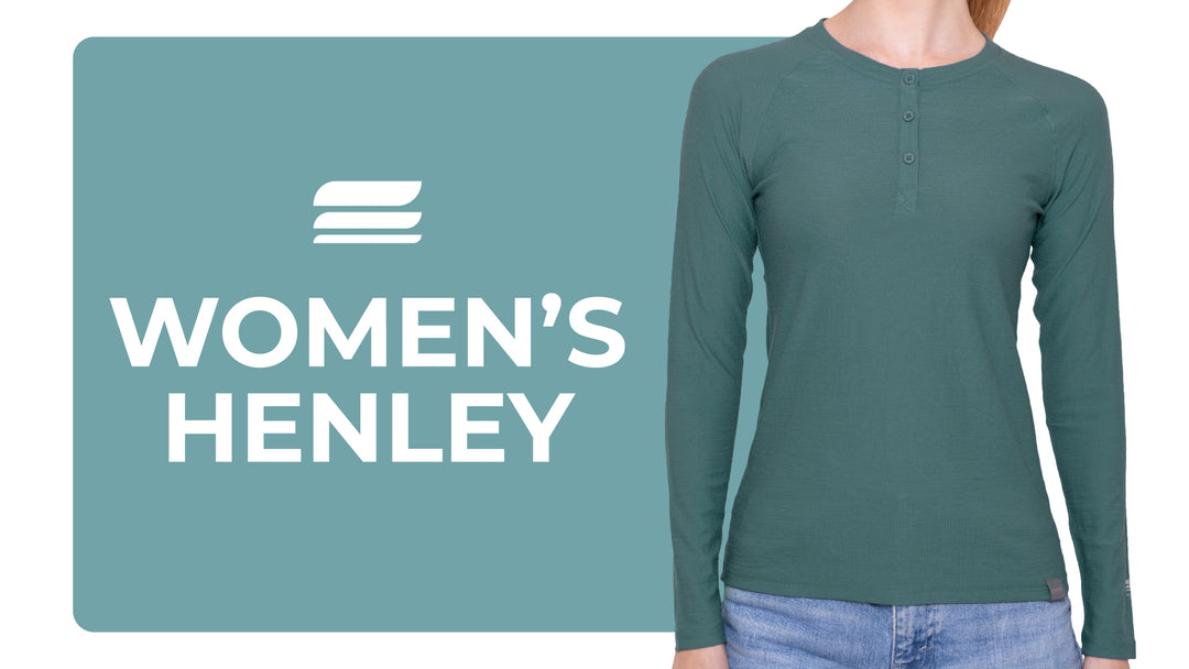 WOMEN'S MERINO 190 BASE LAYER LONG SLEEVE HENLEY