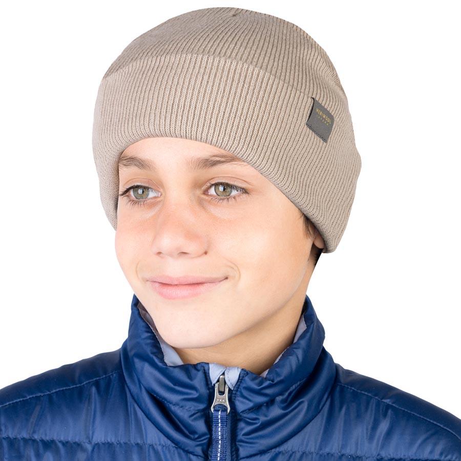 MERINO KIDS RIBBED KNIT BEANIE