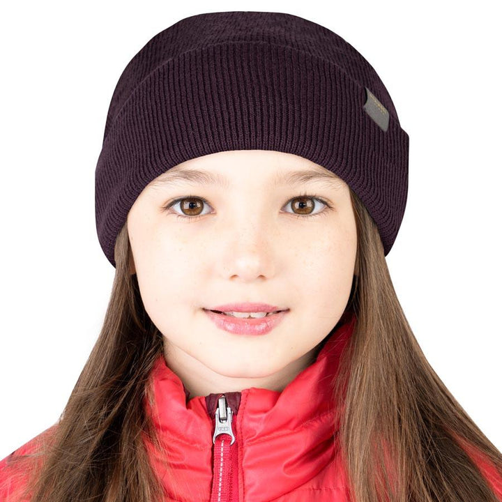 MERINO KIDS RIBBED KNIT BEANIE