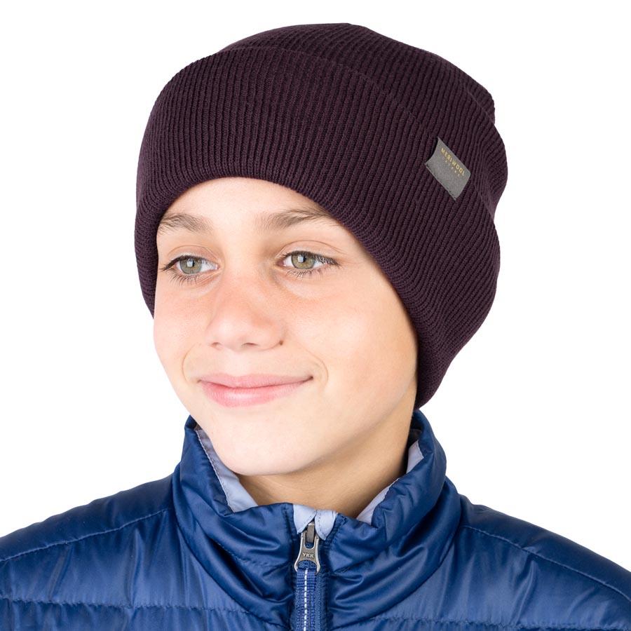 MERINO KIDS RIBBED KNIT BEANIE