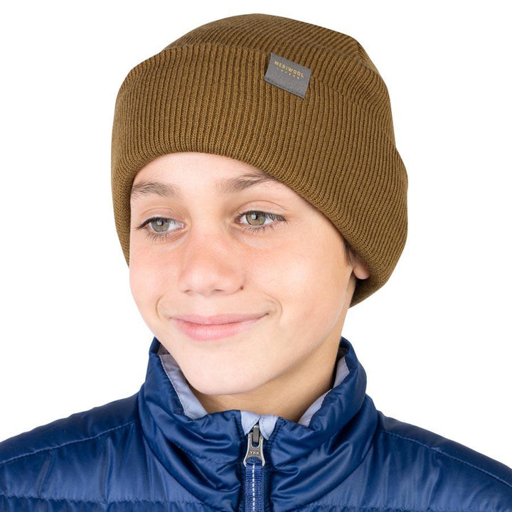 MERINO KIDS RIBBED KNIT BEANIE