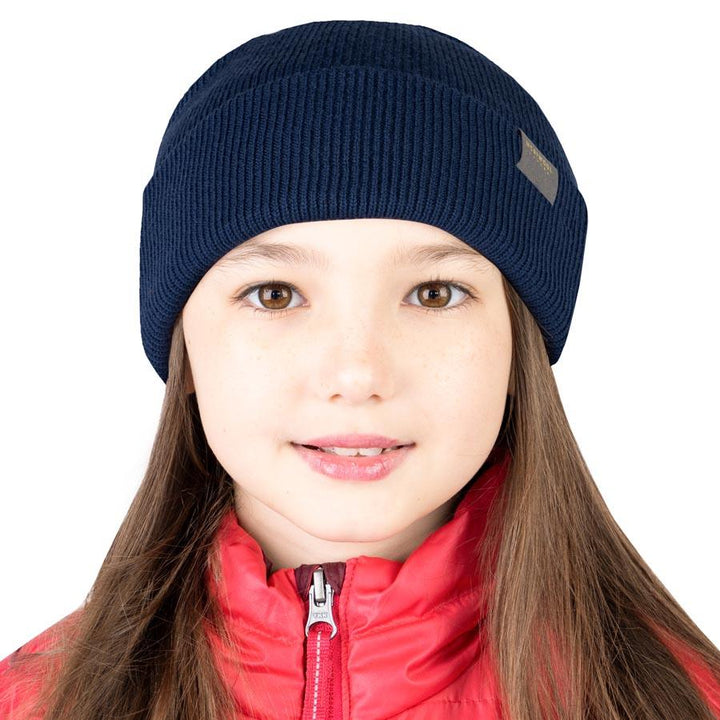 MERINO KIDS RIBBED KNIT BEANIE