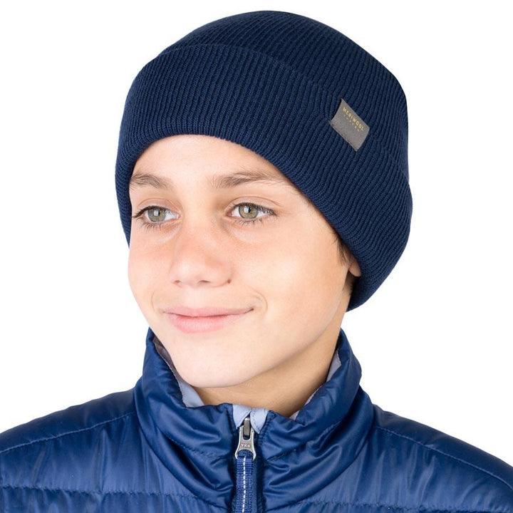 MERINO KIDS RIBBED KNIT BEANIE