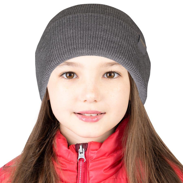 MERINO KIDS RIBBED KNIT BEANIE