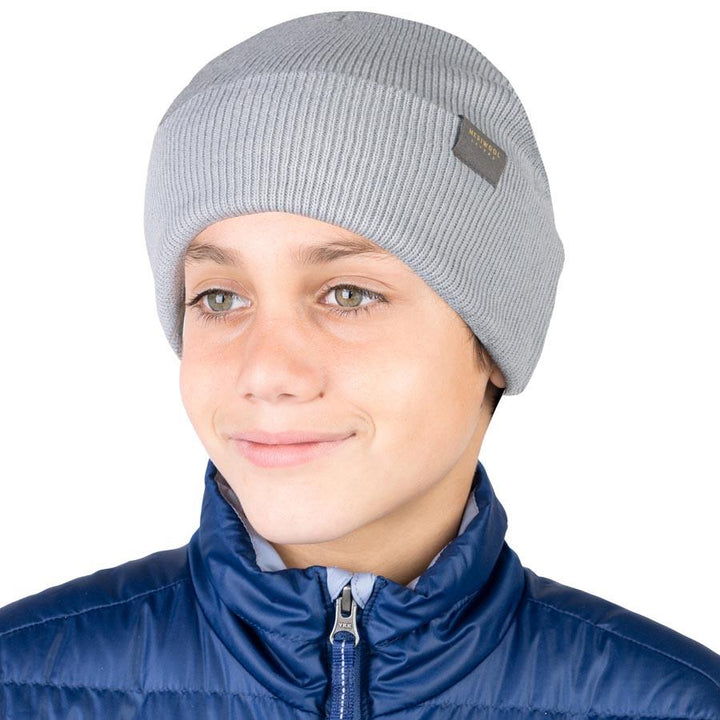 MERINO KIDS RIBBED KNIT BEANIE