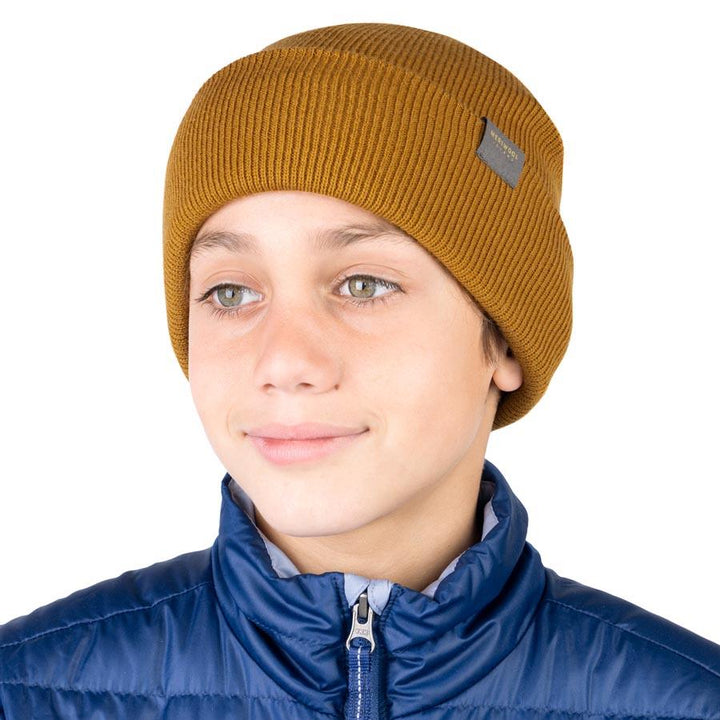 MERINO KIDS RIBBED KNIT BEANIE