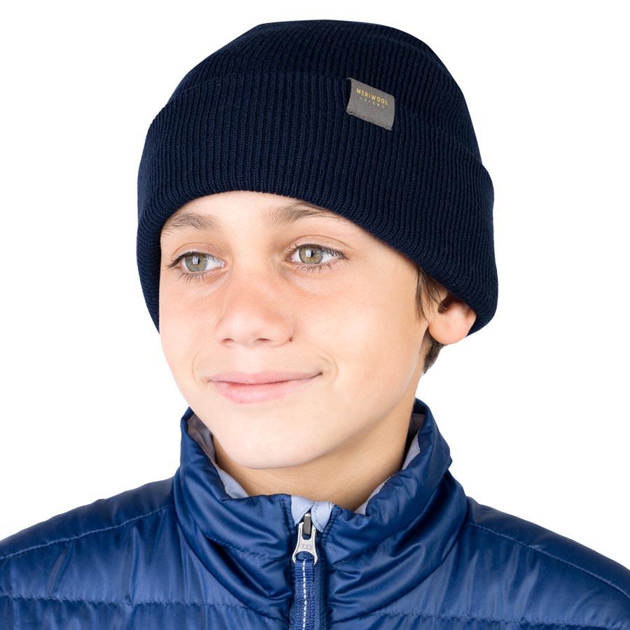 MERINO KIDS RIBBED KNIT BEANIE