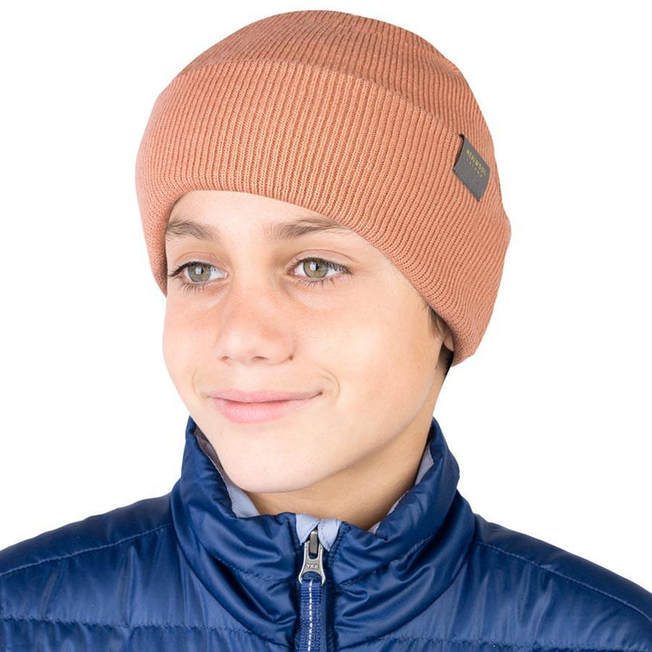 MERINO KIDS RIBBED KNIT BEANIE