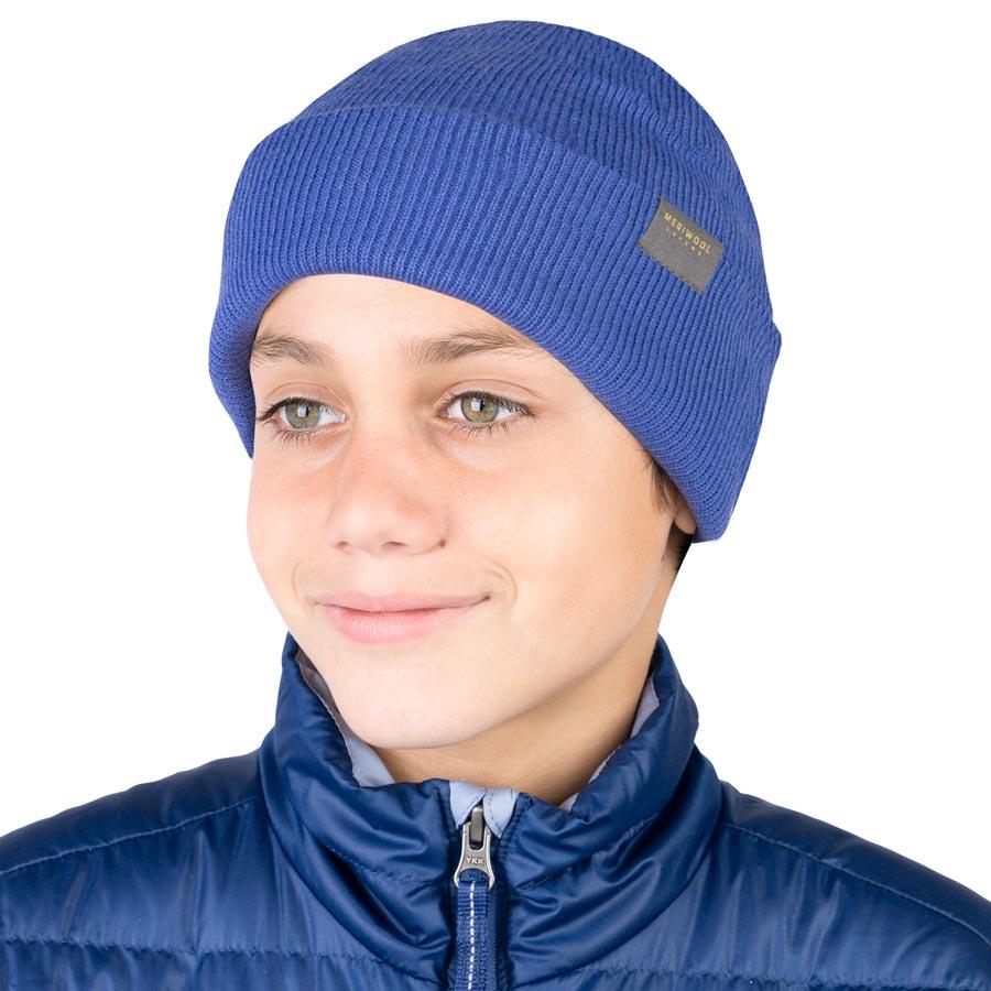 MERINO KIDS RIBBED KNIT BEANIE