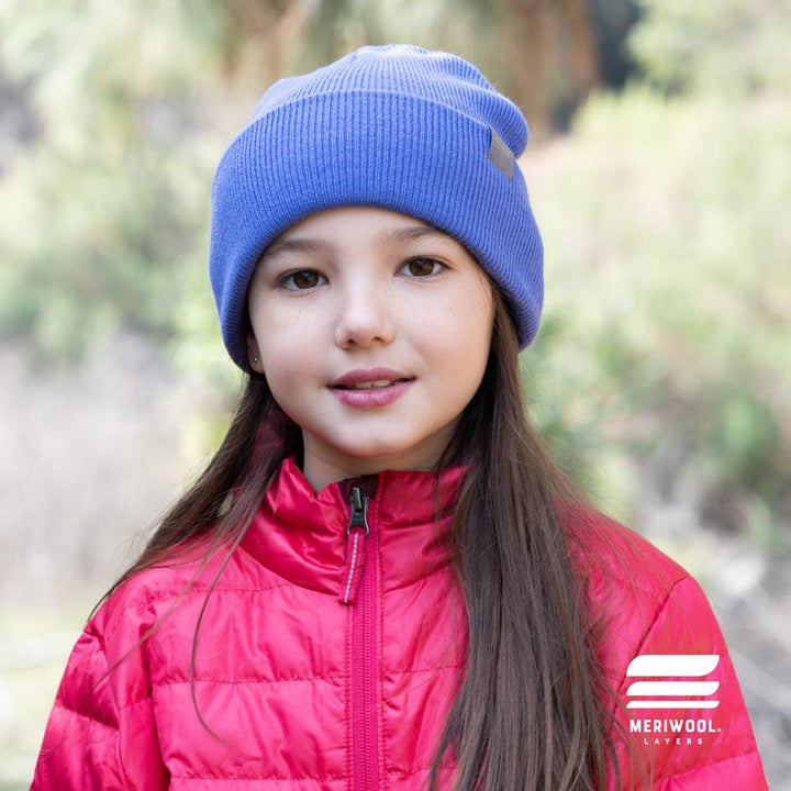 MERINO KIDS RIBBED KNIT BEANIE