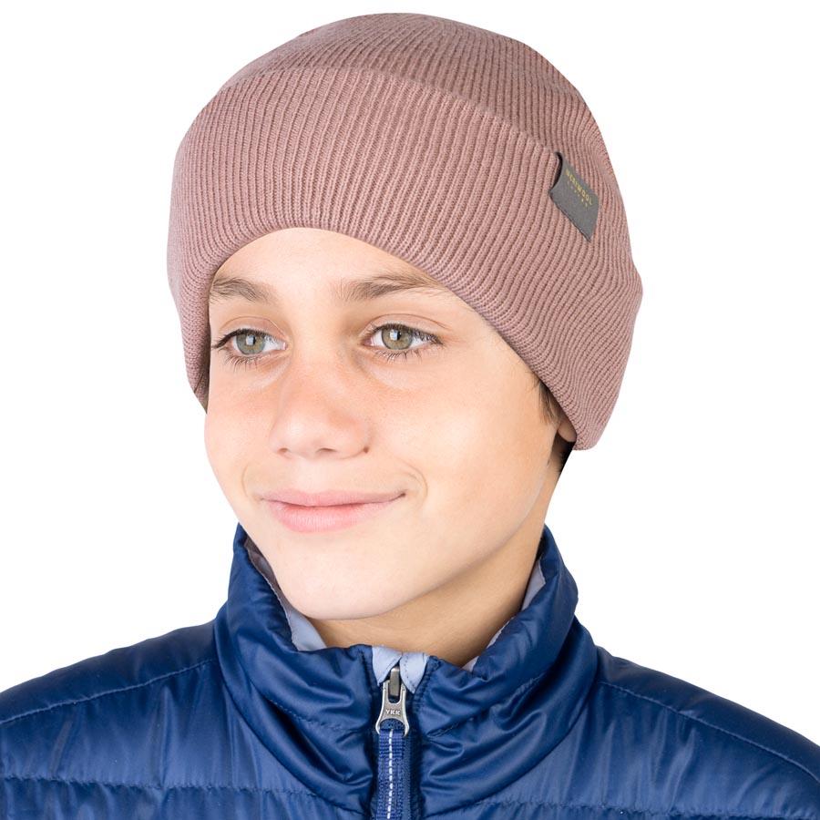 MERINO KIDS RIBBED KNIT BEANIE