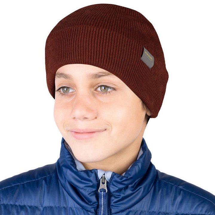 MERINO KIDS RIBBED KNIT BEANIE