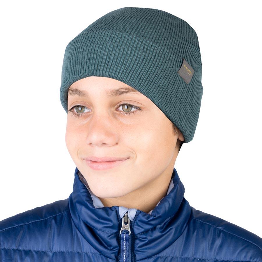 MERINO KIDS RIBBED KNIT BEANIE