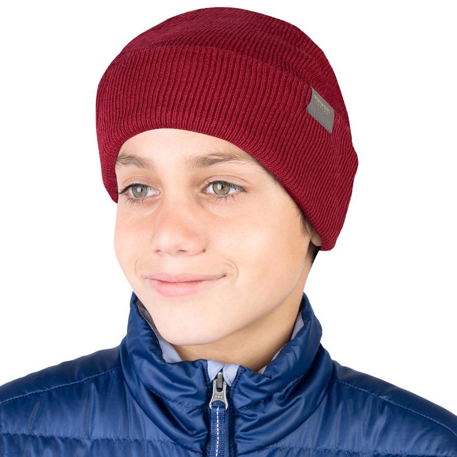 MERINO KIDS RIBBED KNIT BEANIE