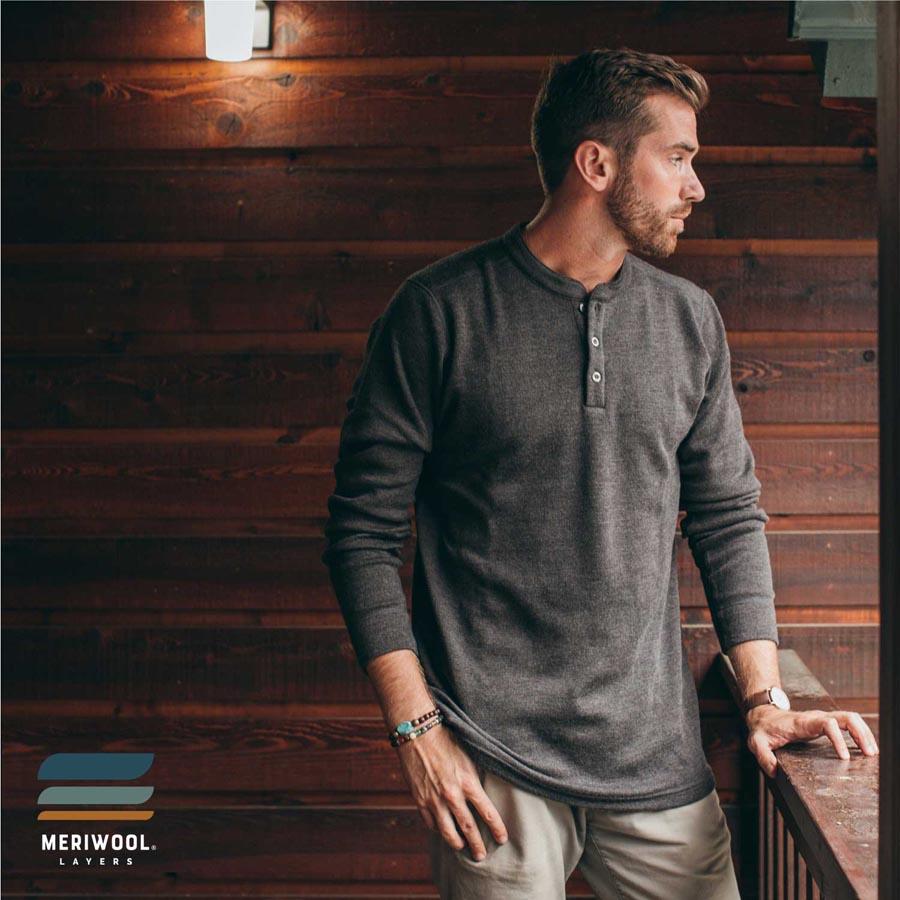 MEN'S MERINO 400 HENLEY